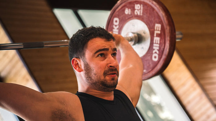 Marin Robu at the 2025 European Weightlifting Championships