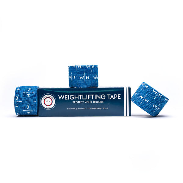 Murgs Weightlifting Thumb Tape ULTRA (24m/78ft) 3x 8m Long Adhesive  Weightlifting Tape, 100% Rayon Cotton Athletic Tape - Sports Tape For  Gymnastics